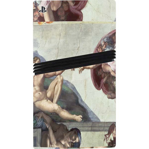 Creation of Adam by Michelangelo PS5 Pro Console Skin