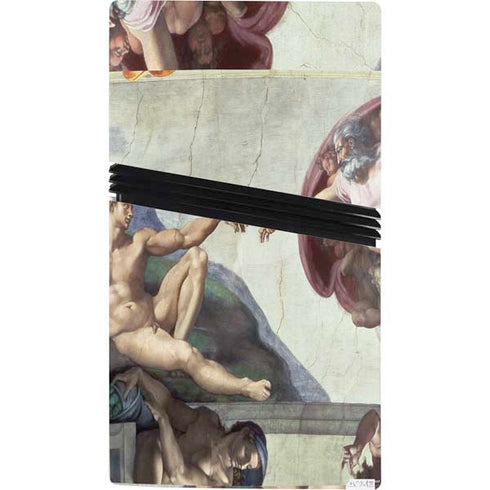 Creation of Adam by Michelangelo PS5 Pro Console Skin