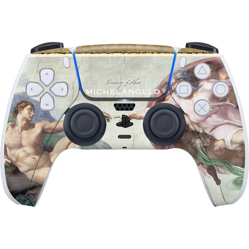 Creation of Adam by Michelangelo PlayStation PS5 Skins
