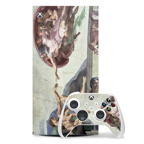 Creation of Adam by Michelangelo Xbox Series X Skins