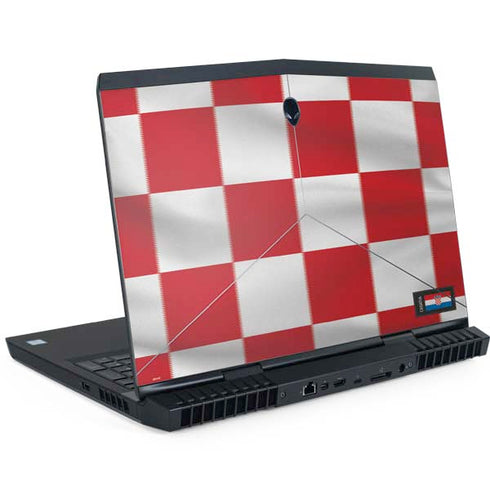 Croatia Soccer Flag Dell Alienware Skin