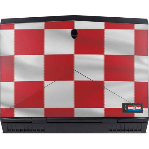 Croatia Soccer Flag Dell Alienware Skin