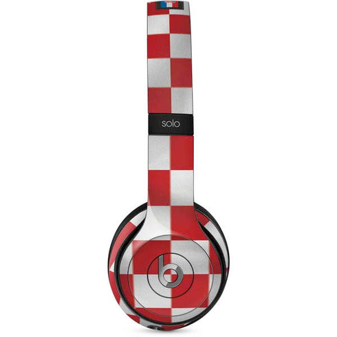 Croatia Soccer Flag Beats Solo 2 Wired Skin