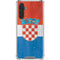 Croatia Flag Distressed Galaxy A17 Clear Case
