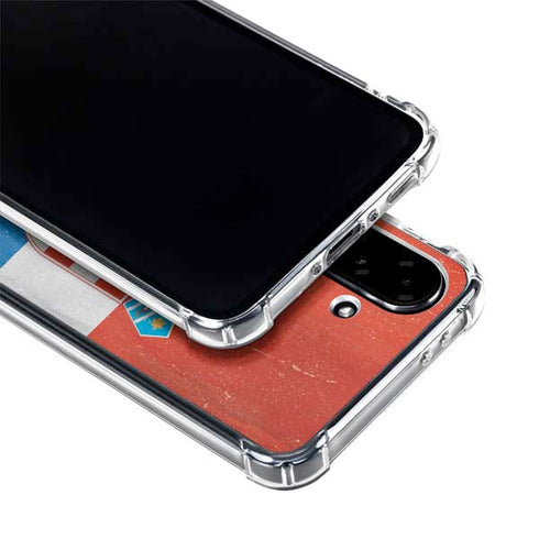 Croatia Flag Distressed Galaxy A36 5G Clear Case