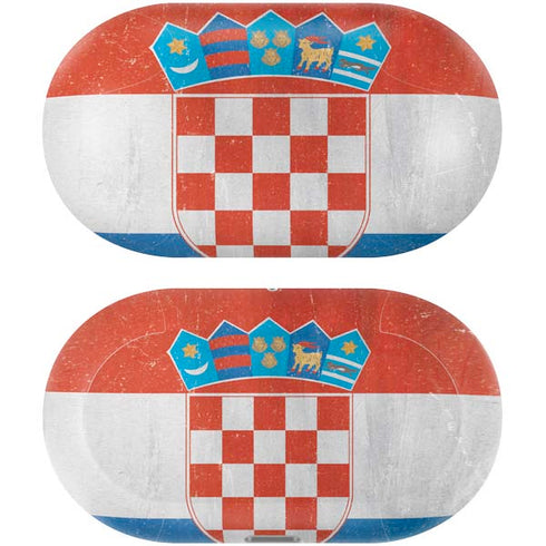 Croatia Flag Distressed Galaxy Buds Plus Skin