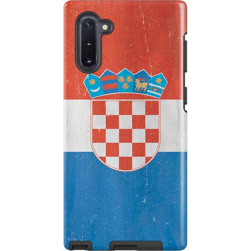 Croatia Flag Distressed Galaxy Cases