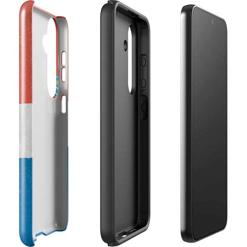 Croatia Flag Distressed Galaxy S25 Plus Impact Case