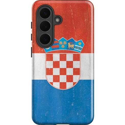 Croatia Flag Distressed Galaxy S26 Impact Case