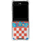 Croatia Flag Distressed Galaxy Z Flip6 Clear Case