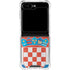 Croatia Flag Distressed Galaxy Z Flip6 Clear Case