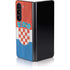 Croatia Flag Distressed Galaxy Z Fold5 5G Skin