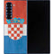 Croatia Flag Distressed Galaxy Z Fold6 Skin