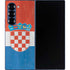 Croatia Flag Distressed Galaxy Z Fold6 Skin