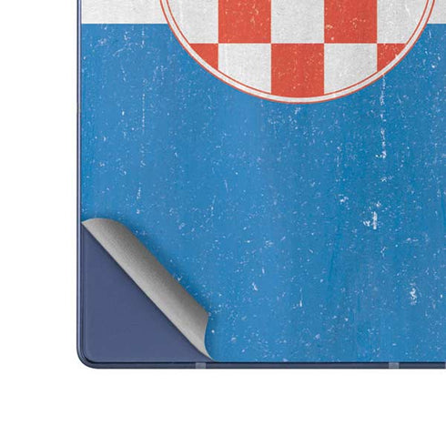Croatia Flag Distressed Galaxy Z Fold6 Skin
