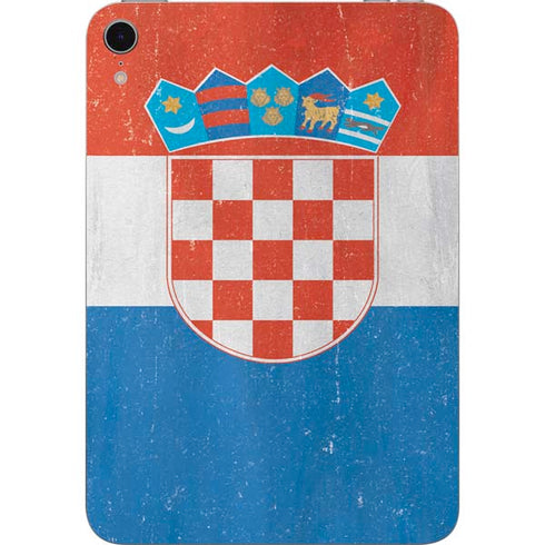 Croatia Flag Distressed Apple iPad Mini Skin