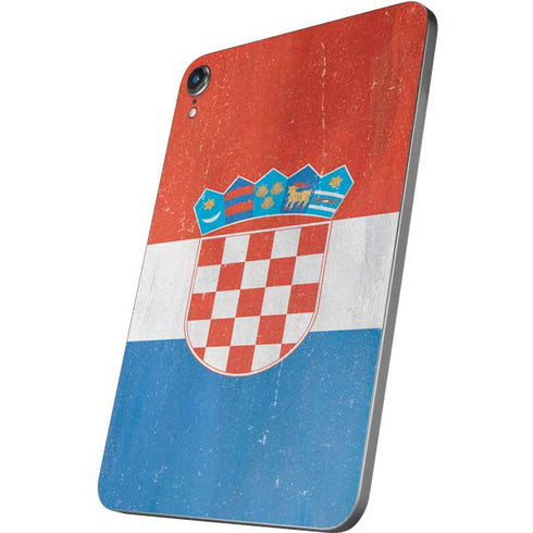 Croatia Flag Distressed Apple iPad Mini Skin