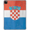 Croatia Flag Distressed iPad Pro 11in (2024) Clear Case