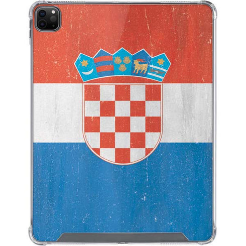 Croatia Flag Distressed iPad Cases