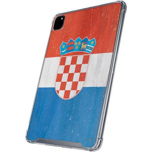 Croatia Flag Distressed iPad Cases
