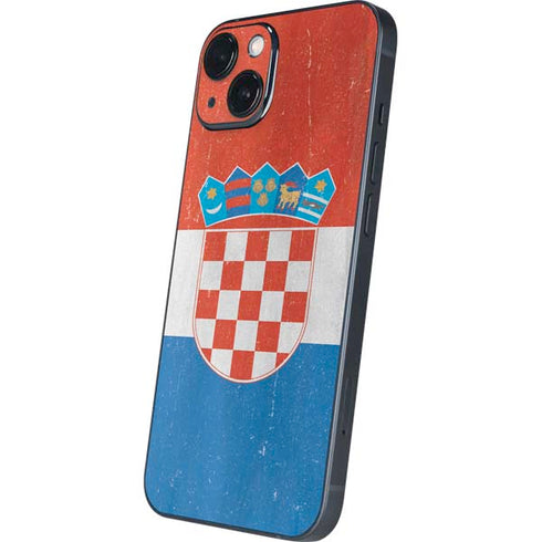 Croatia Flag Distressed iPhone Skins