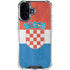 Croatia Flag Distressed iPhone 16 Clear Case