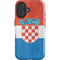 Croatia Flag Distressed iPhone 16 Impact Case
