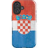 Croatia Flag Distressed iPhone 16 Impact Case