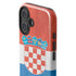Croatia Flag Distressed iPhone 16 Impact Case