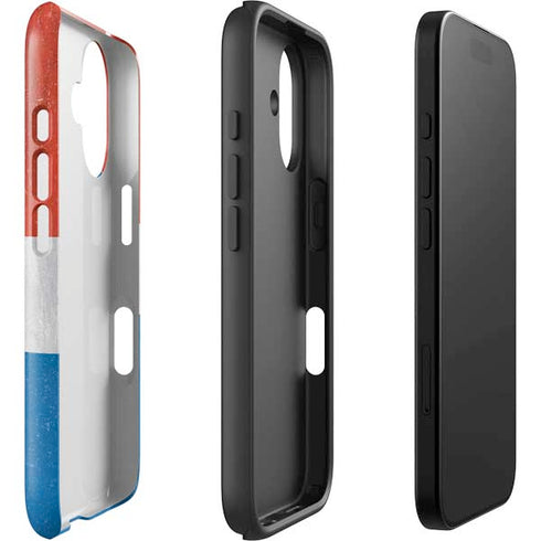 Croatia Flag Distressed iPhone 16 Impact Case