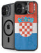 Croatia Flag Distressed iPhone 16 Kickstand Case