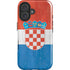 Croatia Flag Distressed iPhone 16 Magsafe Impact Case