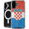 Croatia Flag Distressed iPhone 16 Plus MagSafe Case