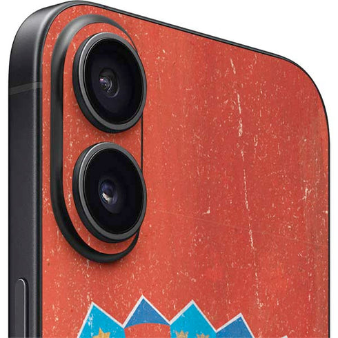 Croatia Flag Distressed iPhone 16 Plus Skin