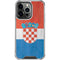 Croatia Flag Distressed iPhone 16 Pro Clear Case