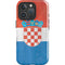 Croatia Flag Distressed iPhone 16 Pro Impact Case