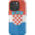 Croatia Flag Distressed iPhone 16 Pro Impact Case