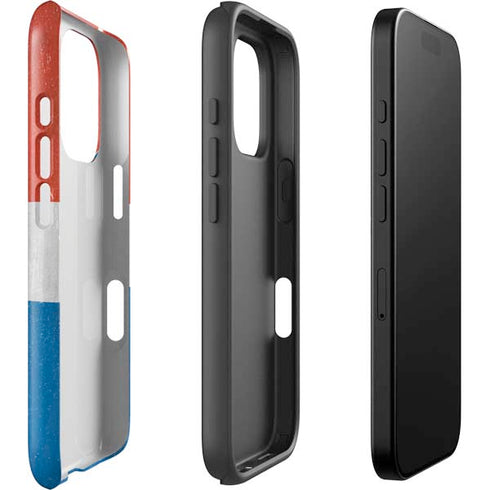 Croatia Flag Distressed iPhone 16 Pro Impact Case