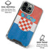 Croatia Flag Distressed iPhone 16 Pro Max Clear Case