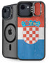 Croatia Flag Distressed iPhone 16e Kickstand Case