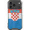 Croatia Flag Distressed iPhone 18 Pro Clear Case