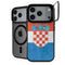 Croatia Flag Distressed iPhone 18 Pro Max Kickstand Case