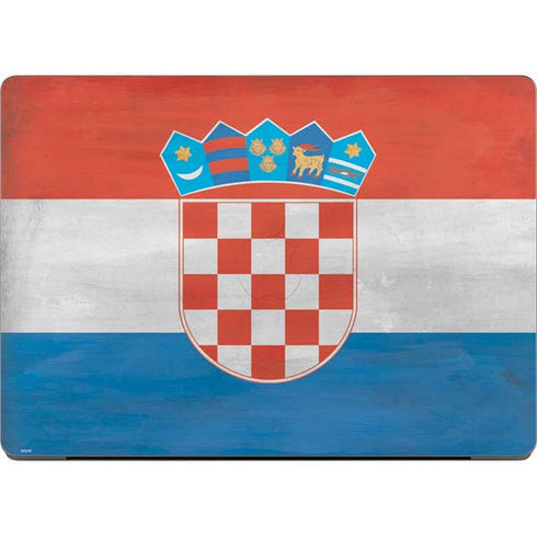 Croatia Flag Distressed Apple MacBook Pro 14-inch Skin