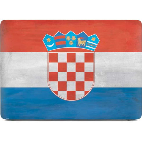 Croatia Flag Distressed Apple MacBook Pro 16-inch Skin