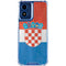 Croatia Flag Distressed Moto G 5G (2024) Clear Case
