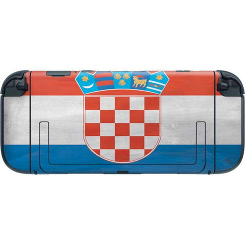 Croatia Flag Distressed Nintendo Switch 2 (2025) with Joy-Con Skin