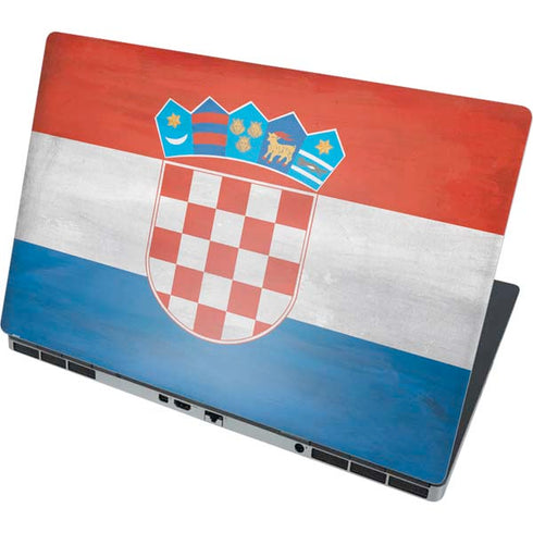 Croatia Flag Distressed Dell Precision Skin