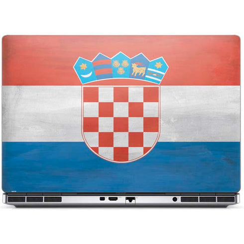 Croatia Flag Distressed Dell Precision Skin