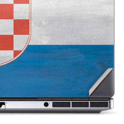 Croatia Flag Distressed Dell Precision Skin