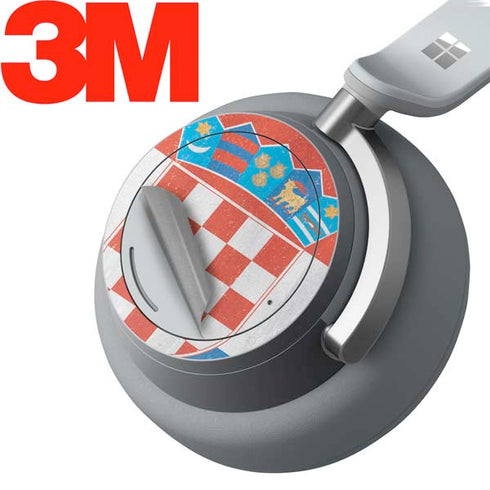 Croatia Flag Distressed Surface Headphones Skin
